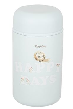 Tantitoni Mavi Desenli Paslanmaz Çelik Çocuk Yemek Termosu 400ml