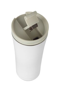 BAYLAR 500 ml Çift Katmanlı Termos Kupa Çay Ofis Kahve Paslanmaz Çelik Bardak 548beyaz