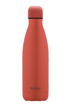 Puro Icon Soft Touch Paslanmaz Çelik Termos Canlı Mercan 500 ml