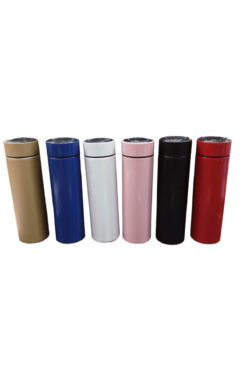 BLUEST SHOP Termos Dijital Sıcaklık Göstergeli 500ml Çelik Termos