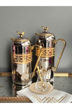 ROSSEV Parlak Nikel Gold Termos 2'li 2601B