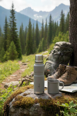 Le Paon 500 ml Paslanmaz Çelik Termos Bardak Kapaklı Sızdırmaz 24 Saat Sıcak 48 Saat Soğuk Tutma BPA Free