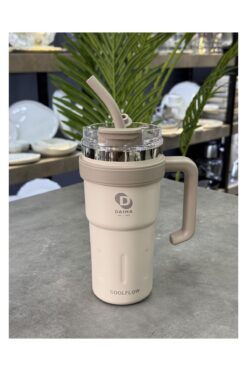 Doğudeko Daima Coolflow 780 Ml Pipetli Termos Krem