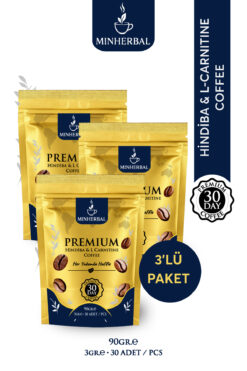Minherbal 3'lü Avantaj Paket L-Karnitin Takviyeli Hindiba Kahve