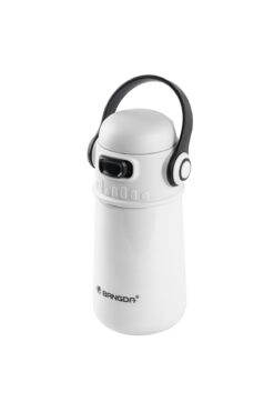 Tantitoni BEYAZ ÇİFT KATMANLI TUTACAKLI PASLANMAZ ÇELİK TERMOS 400ML