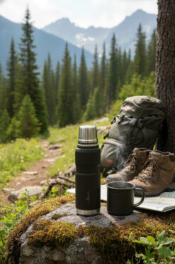 Le Paon 500 ml Paslanmaz Çelik Termos Bardak Kapaklı Sızdırmaz 24 Saat Sıcak 48 Saat Soğuk Tutma BPA Free