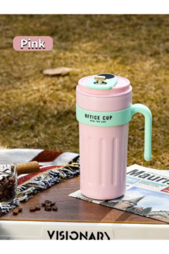 MUKKO HOME Dijital Göstergeli Paslanmaz 316 Çelik Termos 650mL Kaydırmaz Bardak Mug Kupa Termos