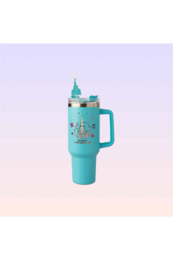 The Land Of Legends Chateau Baskılı Mavi Termos