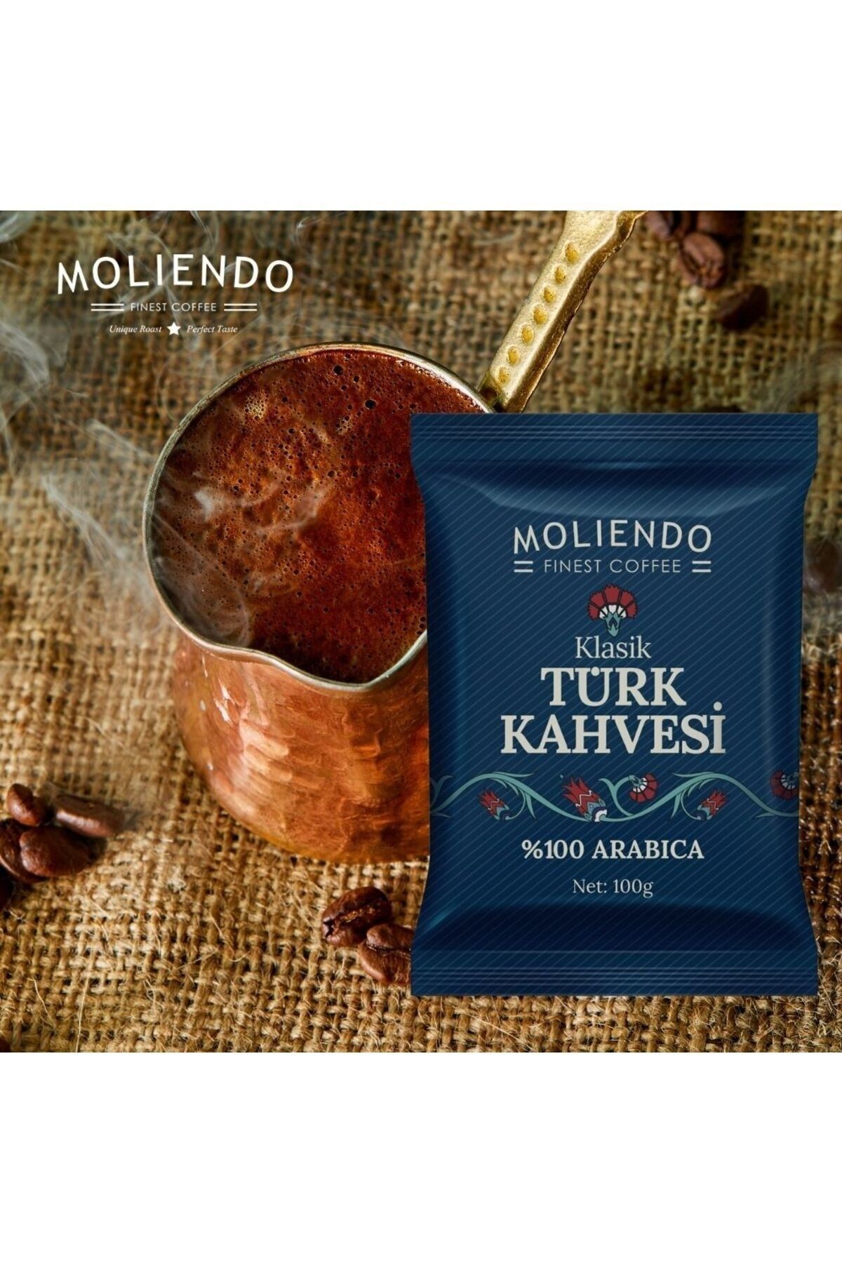 Moliendo Finest Coffee Klasik Türk Kahvesi 100 G 10'lu Avantaj Paketi - Görsel 3