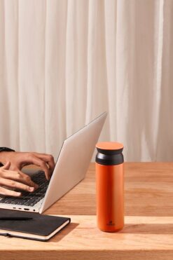 Karaca Rainbow Orange Paslanmaz Çelik Termos 500 ml (8 SAATE KADAR SICAK/SOĞUK TUTMA)