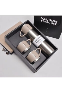 Lisinya Üçlü Bardak Paslanmaz Çelik Termos Seti