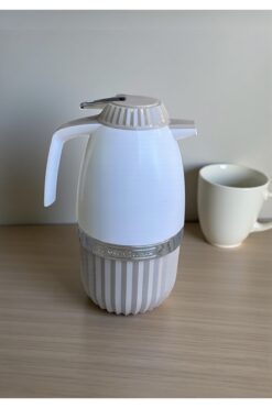 Penguen Şık cam termos sızdırmaz mandallı kapak 12 saat sıcak, 24 saat soğuk 2lt cam termos