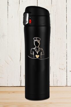 tusah Hemşirelere Özel Kilitli Termos 450 Ml Kişiye Özel