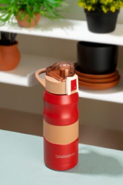 Porsima 1393-1 Paslanmaz Çelik Sızdırmaz Çift Katmanlı Yalıtımlı Çay Kahve Termosu 350 ml