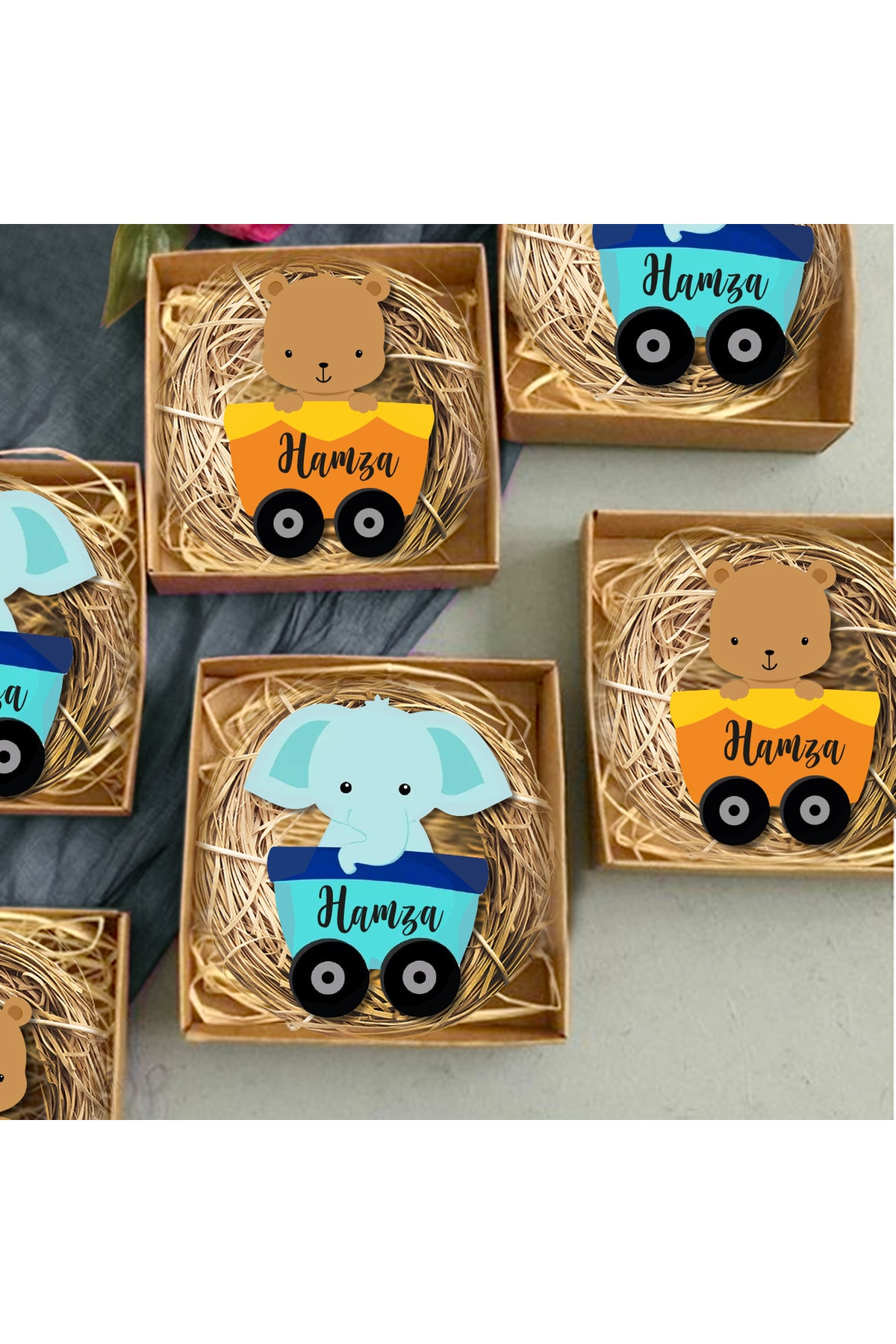 HET Concept 20 Adet Kişiye Özel Hediye Magnet Hediyelik Bebek Çocuk Doğum Günü, Sünnet Ve Parti Magneti Mdl708 - Görsel 2