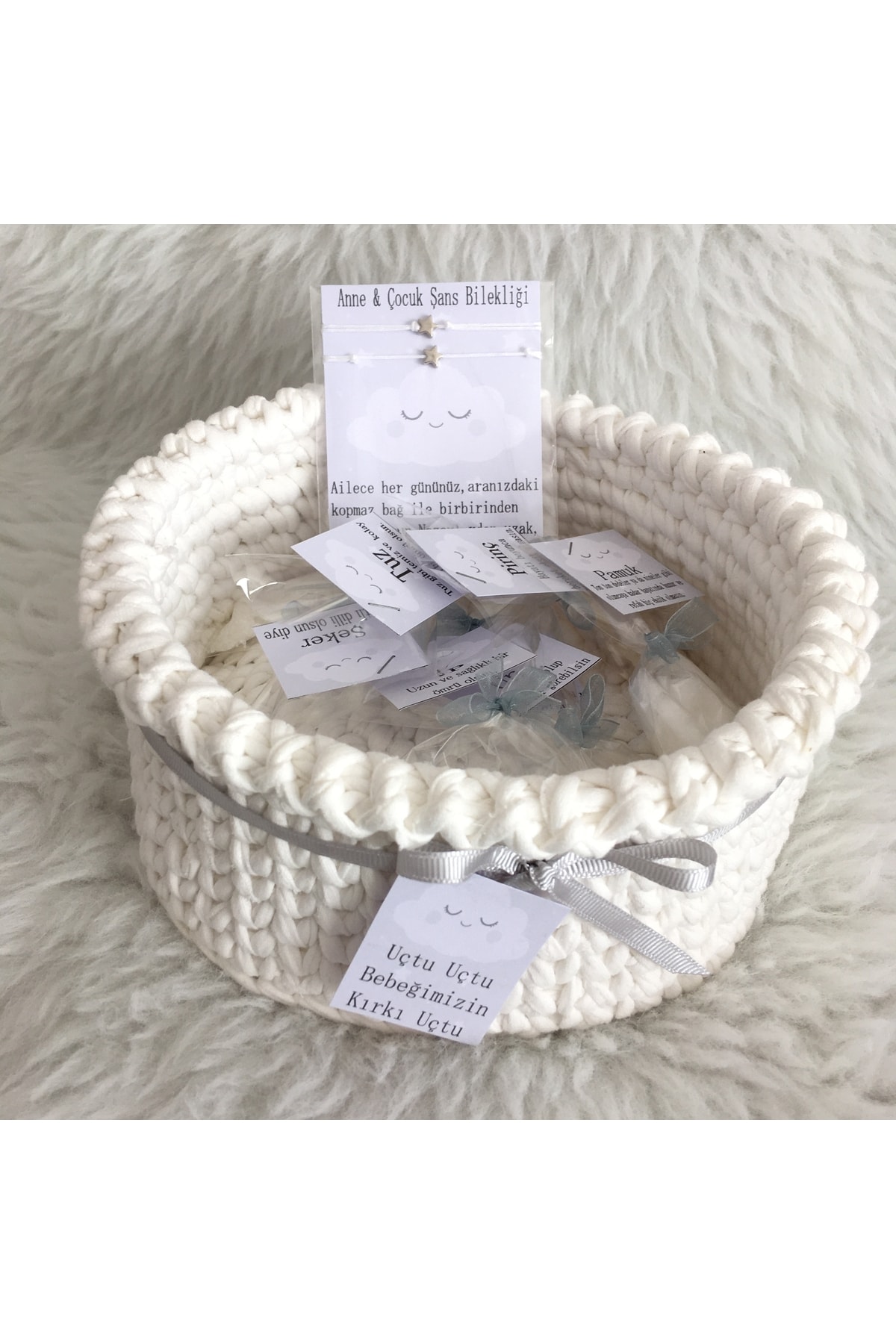 Merve ÖZTÜRK Bebek Kırk Uçurma Hediye Sepeti Bebek 40 Sepeti - Görsel 2