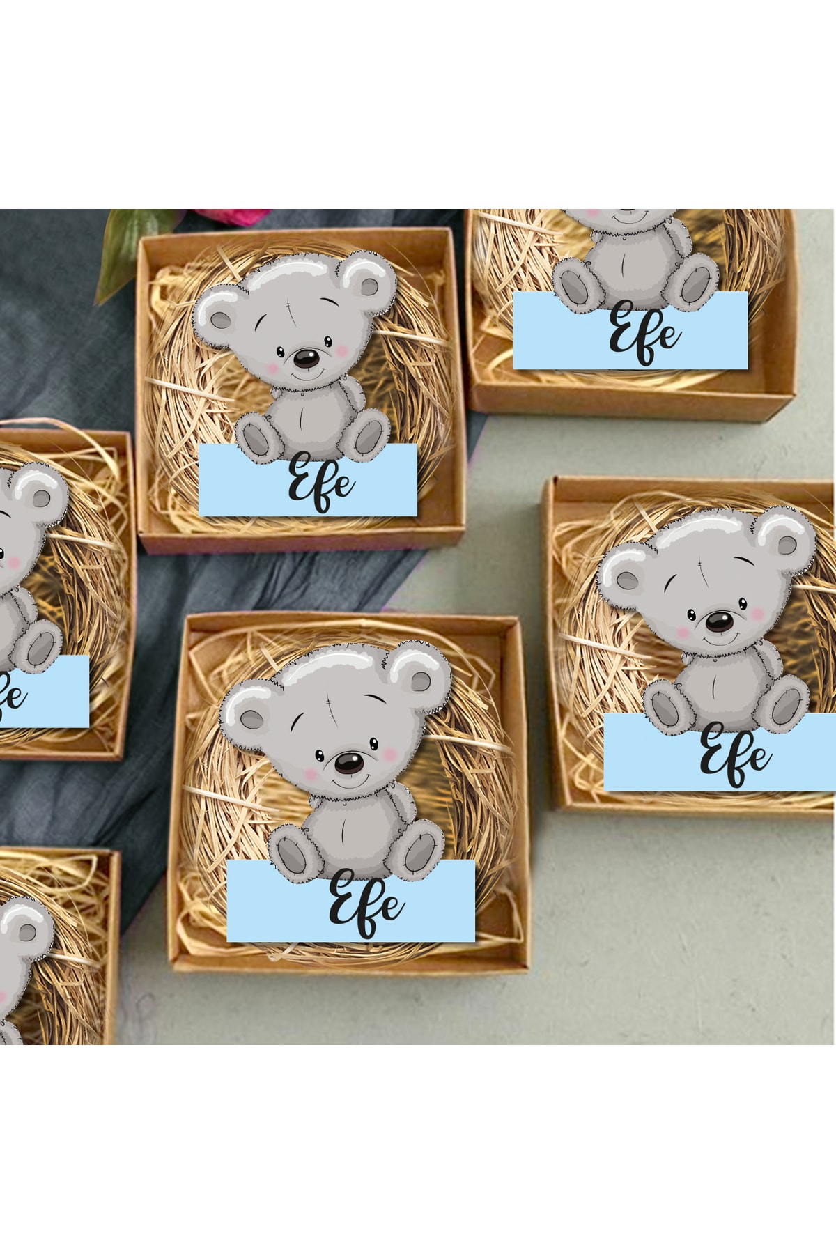 HET Concept 20 Adet Kişiye Özel Hediye Magnet Hediyelik Bebek Çocuk Doğum Günü, Sünnet Ve Parti Magneti Mdl720 - Görsel 2