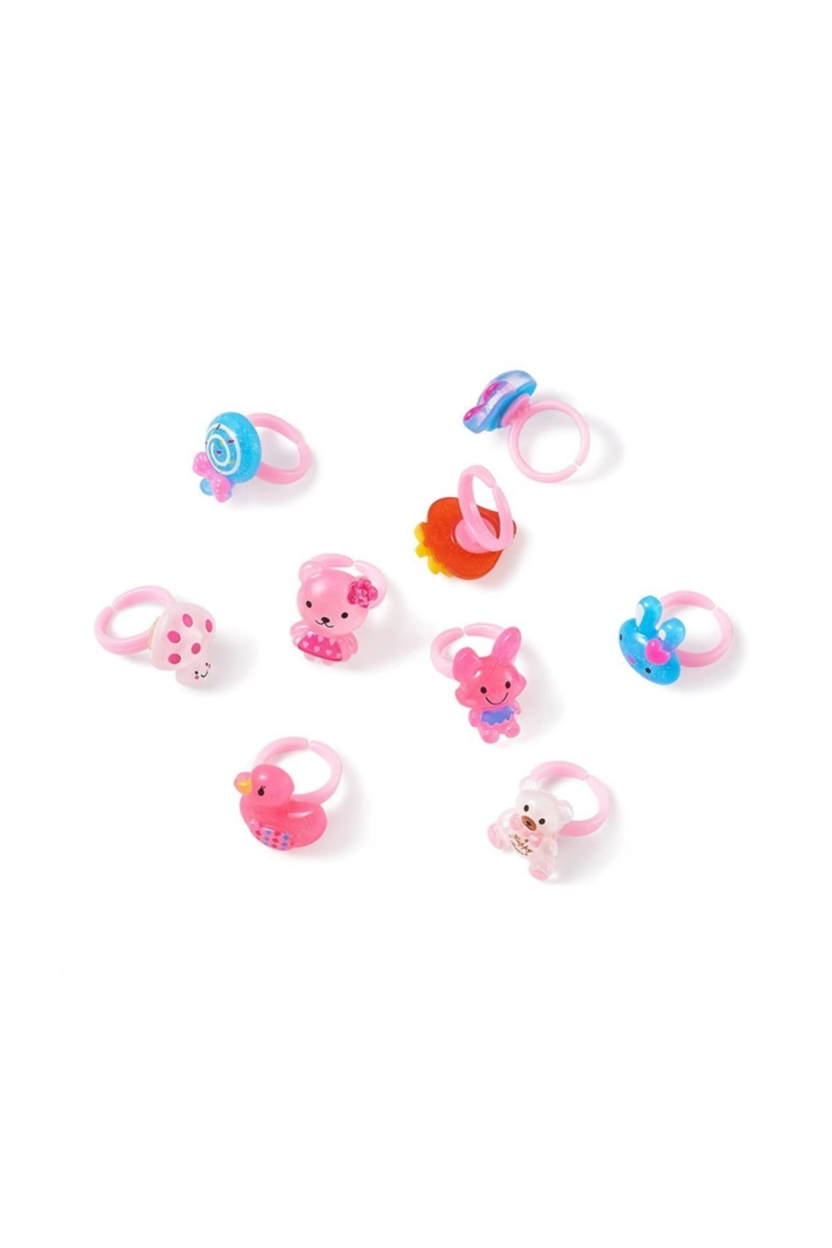 RoseRoi Kutusuz Hediyelik Çocuk Yüzüğü ( 12'li Asorti Model ) - Görsel 2