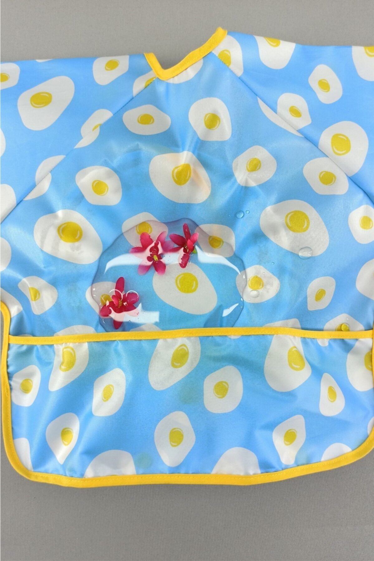 dubi baby 6-24 Ay Kollu Mama Önlüğü Mavi Yumurta Galatasaray - Görsel 2