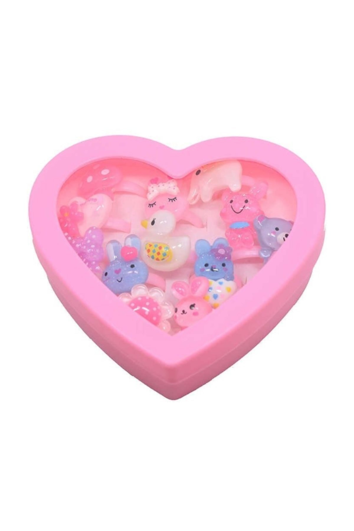 RoseRoi Kutusuz Hediyelik Çocuk Yüzüğü ( 12'li Asorti Model ) - Görsel 3