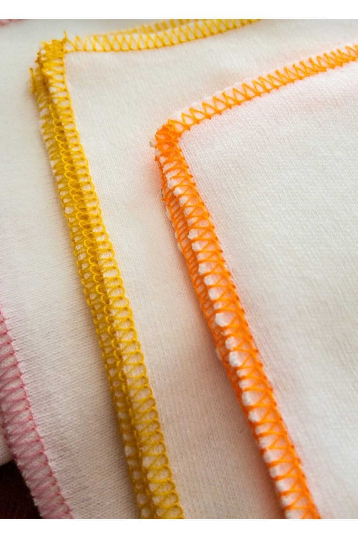 ARELSTORE Bebek 10 Lu Ağız Silme Mendili %100 Pamuklu Penye - Görsel 3