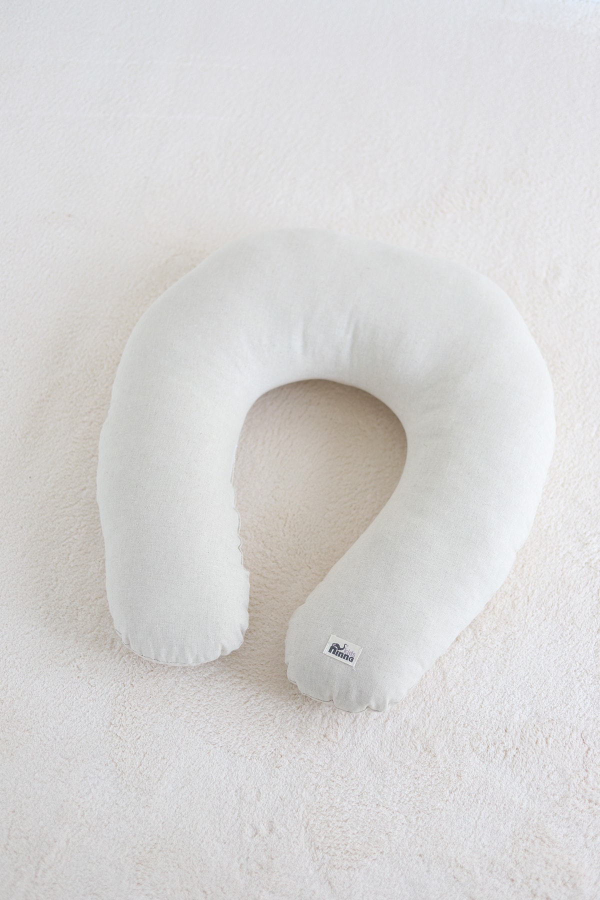 Ninna Kids Keten Emzirme Ve Destek Yastığı - Creamy - Görsel 3