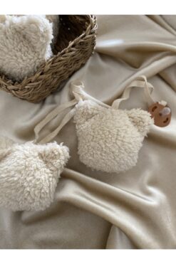 vivimade Teddy Bear Emzik Askısı Krem Klipsli