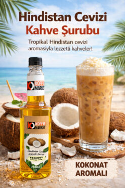 Koffie Market Hindistan Cevizi Aromalı Şurup