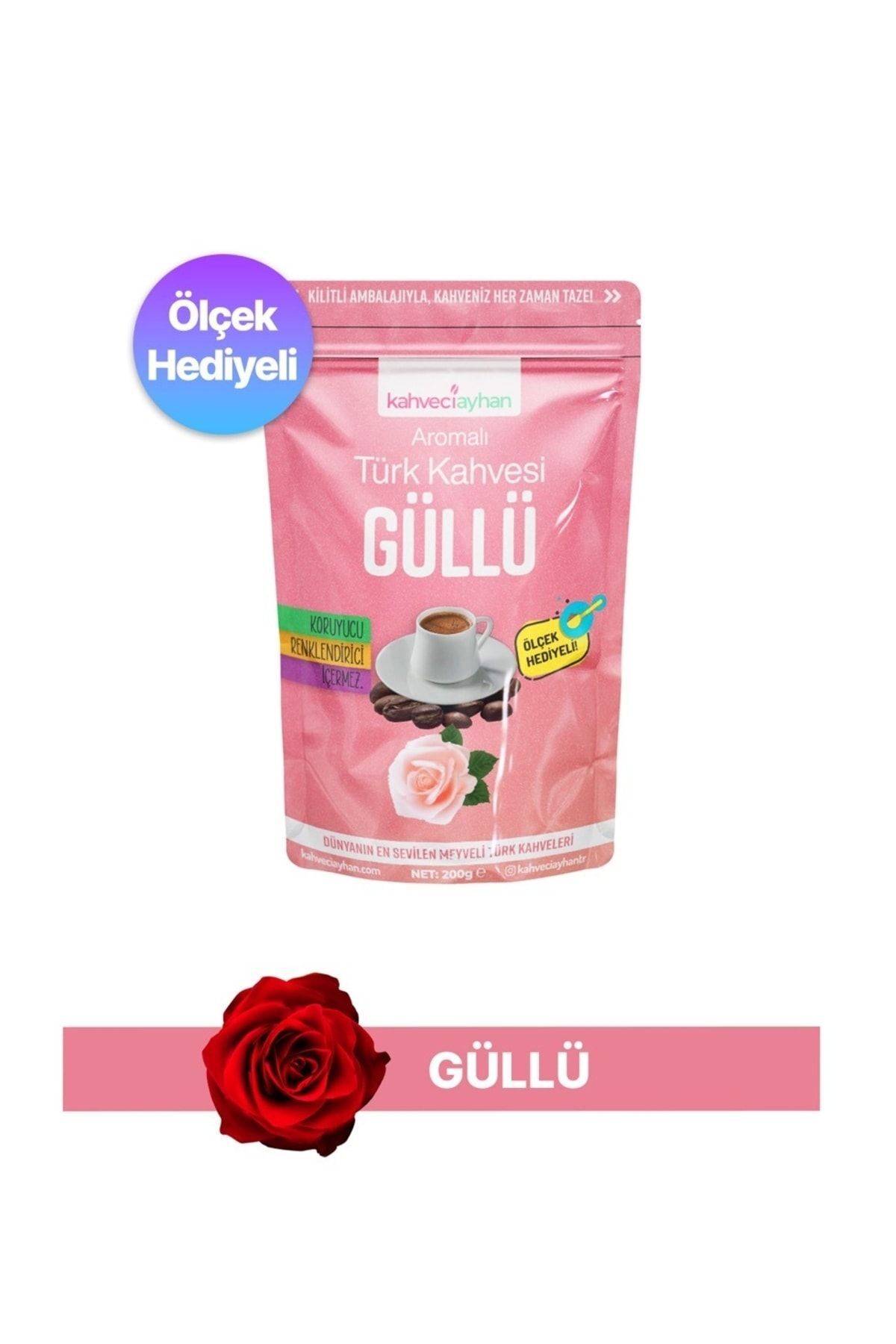 kahveciayhan 200g Güllü Aromalı Türk Kahvesi