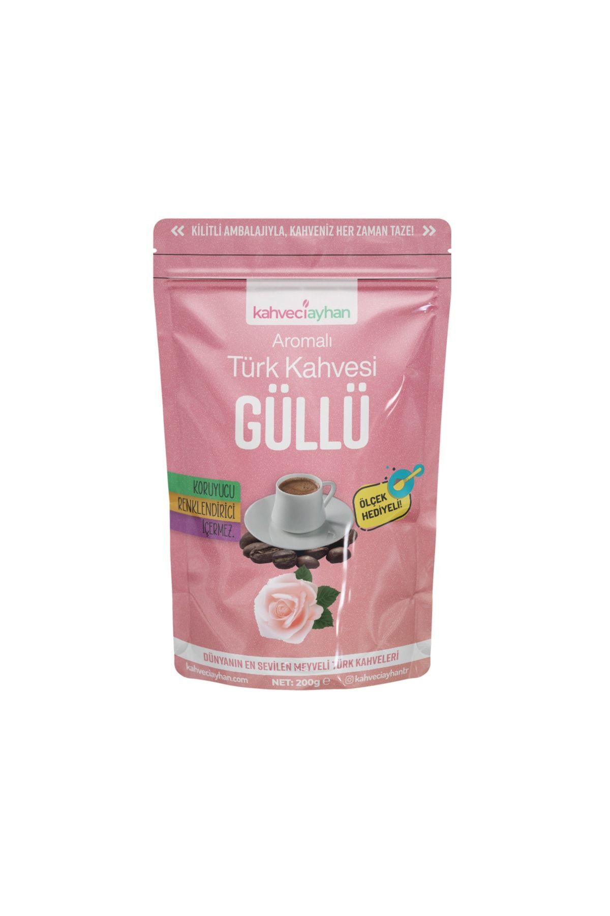 kahveciayhan 200g Güllü Aromalı Türk Kahvesi - Görsel 2