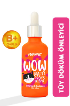 Metapet Tüy Döken Kedilere - Biotin Sağlığı Damlası, Dökülmesi Engelleyici Önleyici, Tüy Dökme Için Vitamini