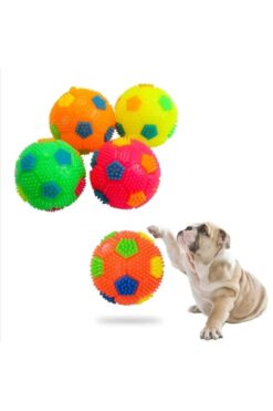 Dalian Home Kedi -köpek Düdüklü Işıklı Oyun Topu Renkli Işıklı Top Köpek Oyun Topu