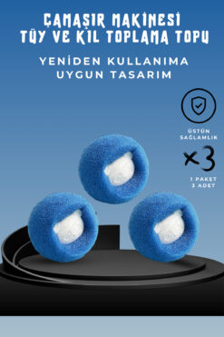 ALÇİN Çamaşır Makinesi Tüy ve Kıl Toplama Topu