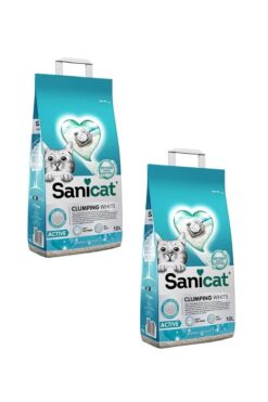 Sanicat MARSİLYASABUNLU TOPAKLANAN KEDİ KUMU 10 KG 2 ADET