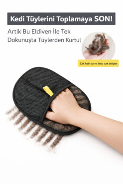 DUDAKTAN KALBE Kedi Köpek Kıyafet Tüy Toplayıcı Temizleme Koltuk Toz Alma Yıkanabilir Eldiven UZUN SÜRE KULLANIM)