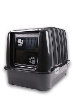 Kurtbay Şekil Lüks Kapalı Kedi Tuvaleti, Filtreli ve Kürek Hediyeli, 52x37,5x39 cm - VN11003