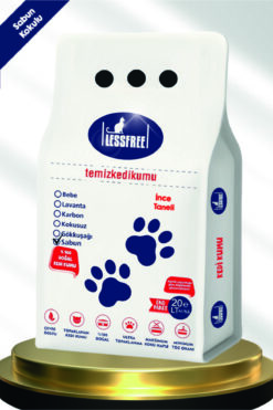 LESS FREE Cat Litter Less Free 20 Lt Ince Tane Sabun Kokulu Beyaz Bentonit Kedi Kumu