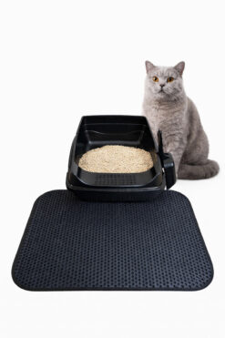 chittoshop Elekli Açık Kedi Tuvaleti + Kedi Kum Paspası + Kum Küreği Hediyeli Set