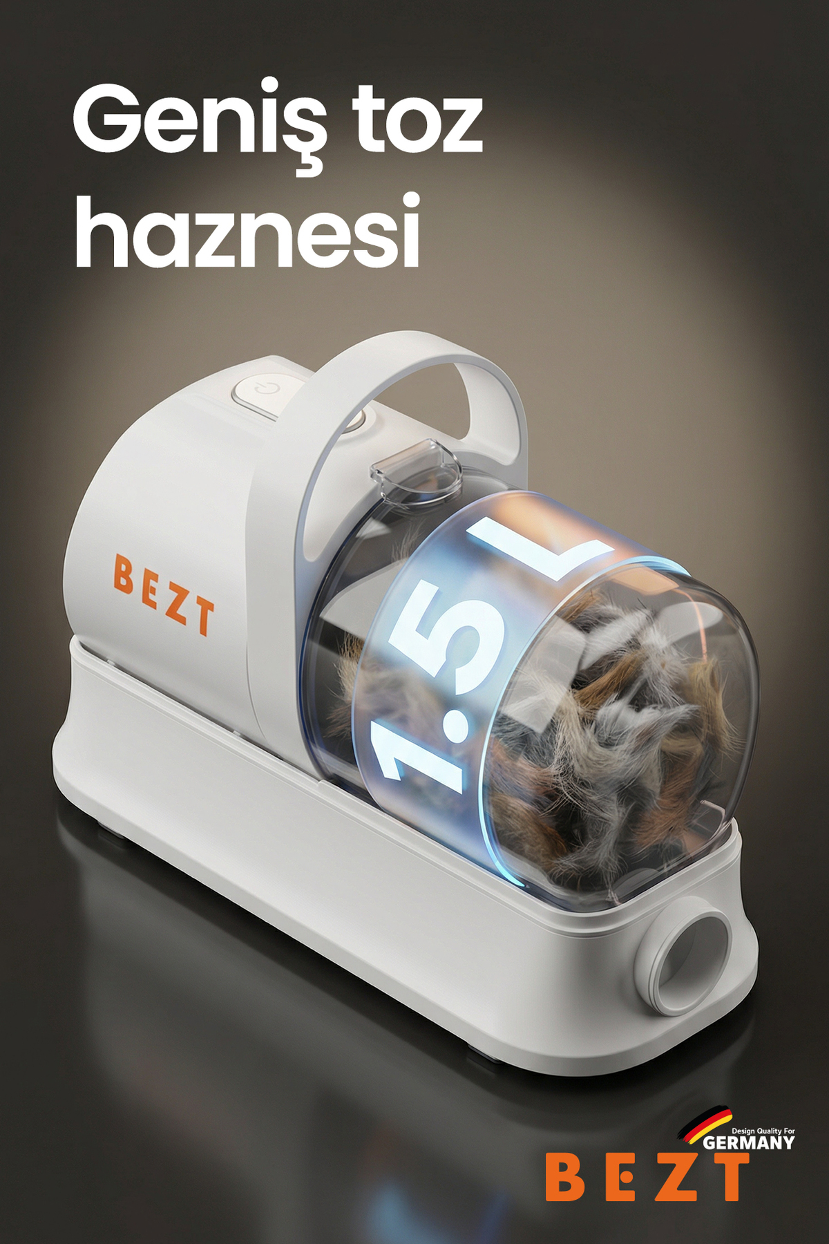 Bezt Pet Trim Sessiz Kedi Köpek Bakım Seti Tıraş Makinesi Vakumlu - Görsel 3