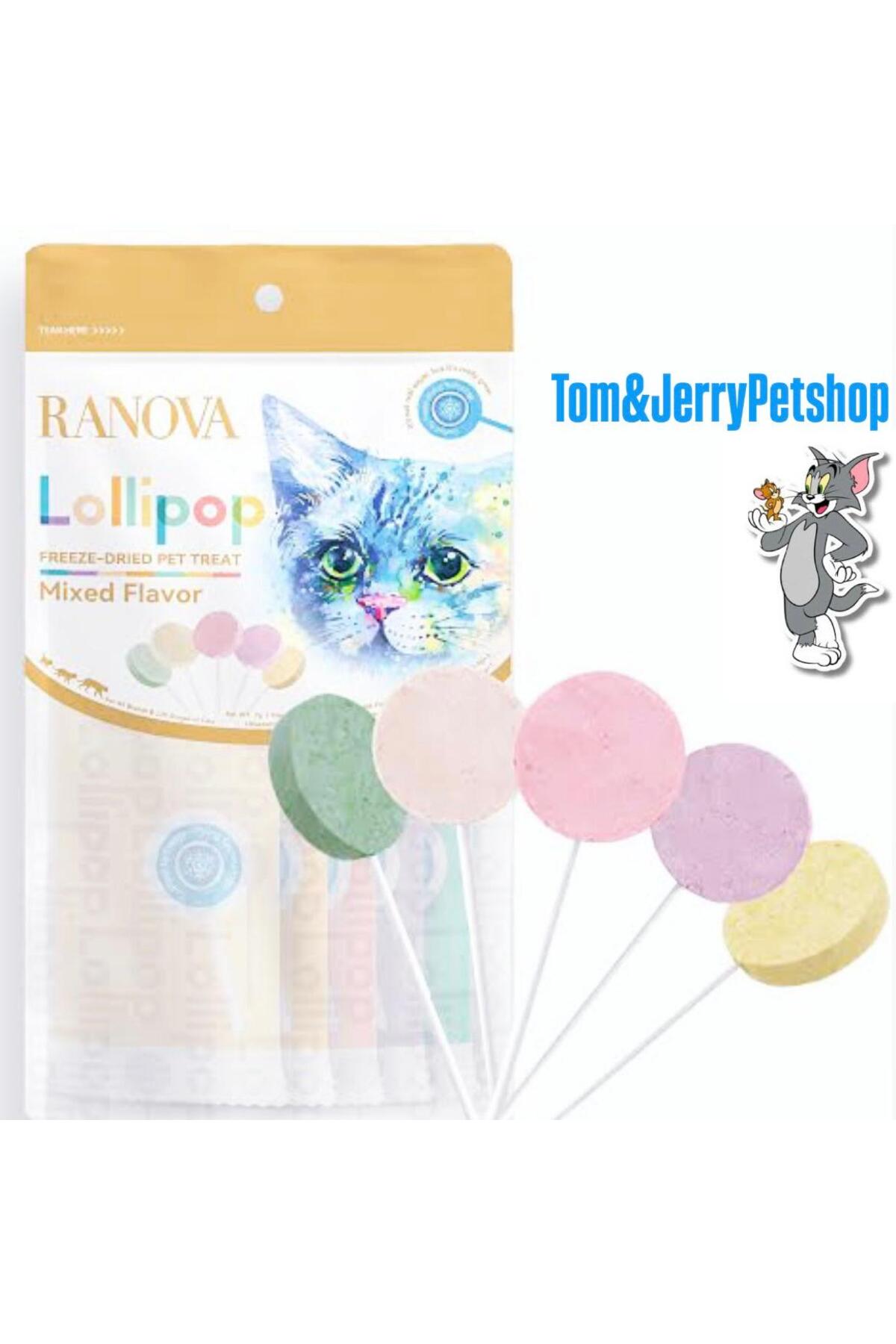 RANOVA Tom&jerrypetshop- Kedi Lolipop'u Kedi Ödülü 5 Adet Karışık Lezzet