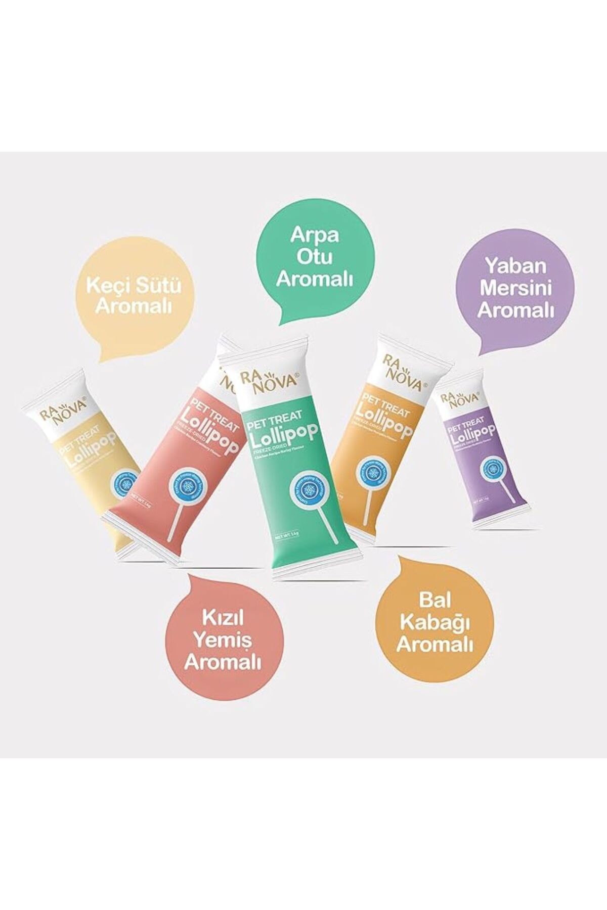 RANOVA Tom&jerrypetshop- Kedi Lolipop'u Kedi Ödülü 5 Adet Karışık Lezzet - Görsel 2