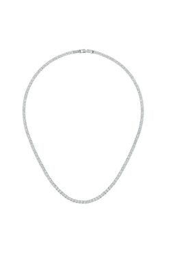 Merano Design 3mm Rhodium Su Yolu Kolye