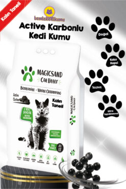 magicsand Cat Litter Active Carbon Kedi Kumu Kalın Taneli 20 Lt