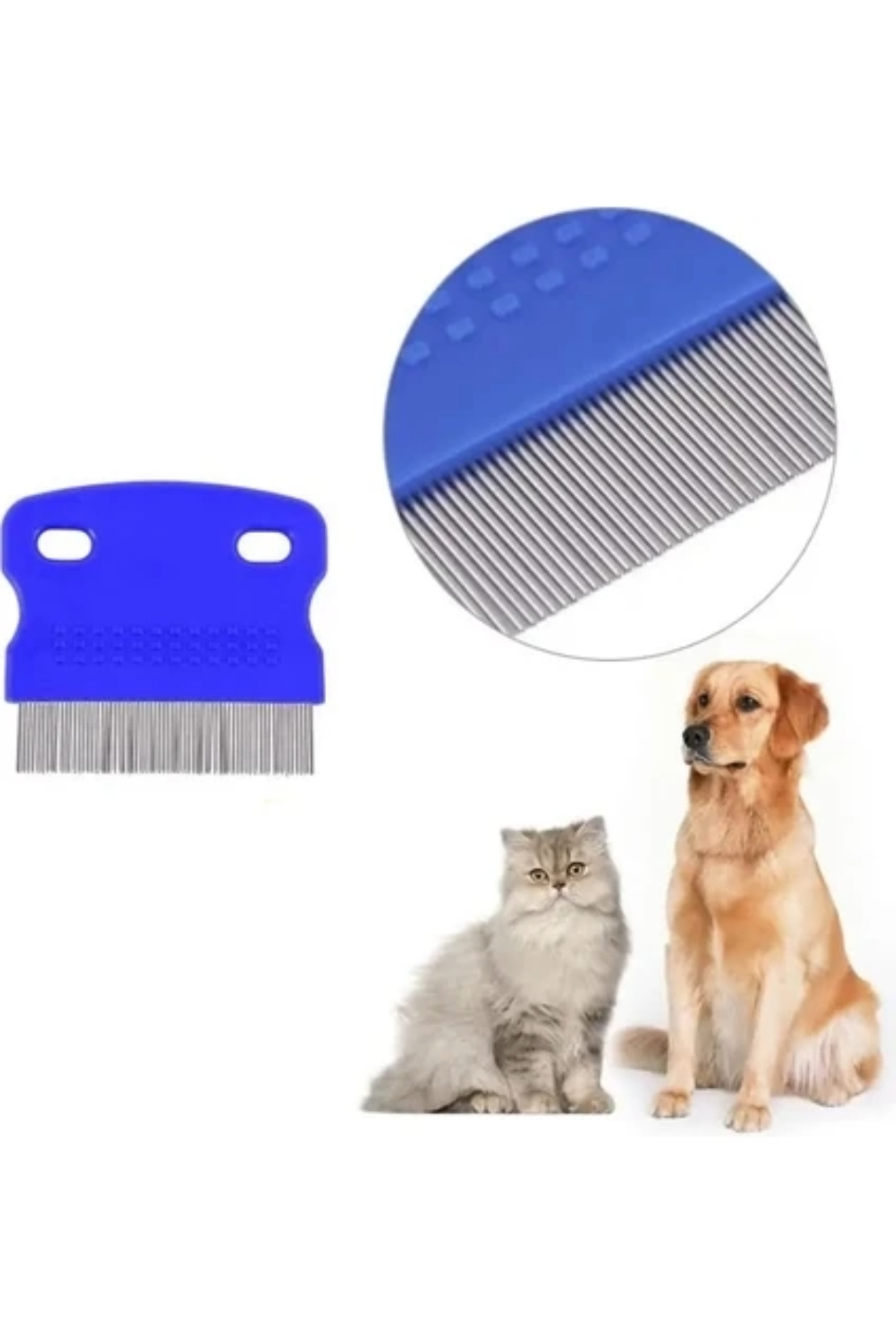 İnfeta Kedi Köpek Tüy Bit Pire Toplayıcı Tarak Pire Tüy Toplama Temizleme Tarağı Tarak - Görsel 3