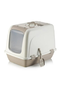 Petozi Kapalı Kedi Tuvaleti Xxl Boy (KÜREKLİ HEDİYELİ) 46x66x52 Cm