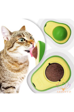 Ardinyo Catnip Avokado Kedi Çimi Kedi Oyuncağı Yalama Topu Doğal Kedi Nanesi 360 Derece Dönen Sağlıklı Top