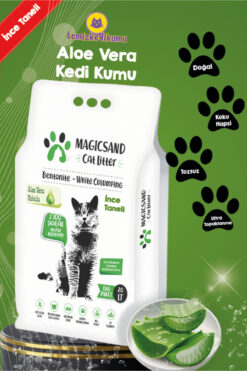 magicsand Litter Aloe Vera Kedi Kumu 20 Lt Ince Taneli