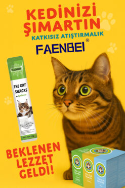 FAENBEI Pet Serisi Somonlu Kedi Ödül Kreması 1 adet 15 gr