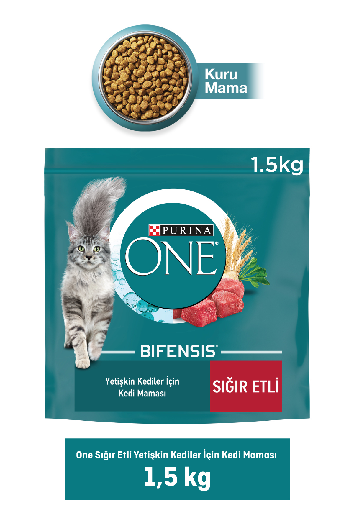 Purina One Sığır Etli Yetişkin Kedi Maması 1.5 Kg