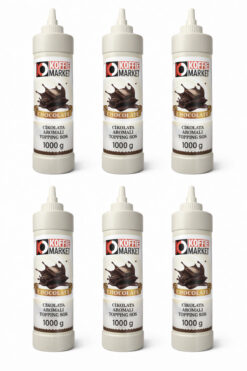 Koffie Market 6 Adet Çikolata Aromalı Topping Sos 1000 gr